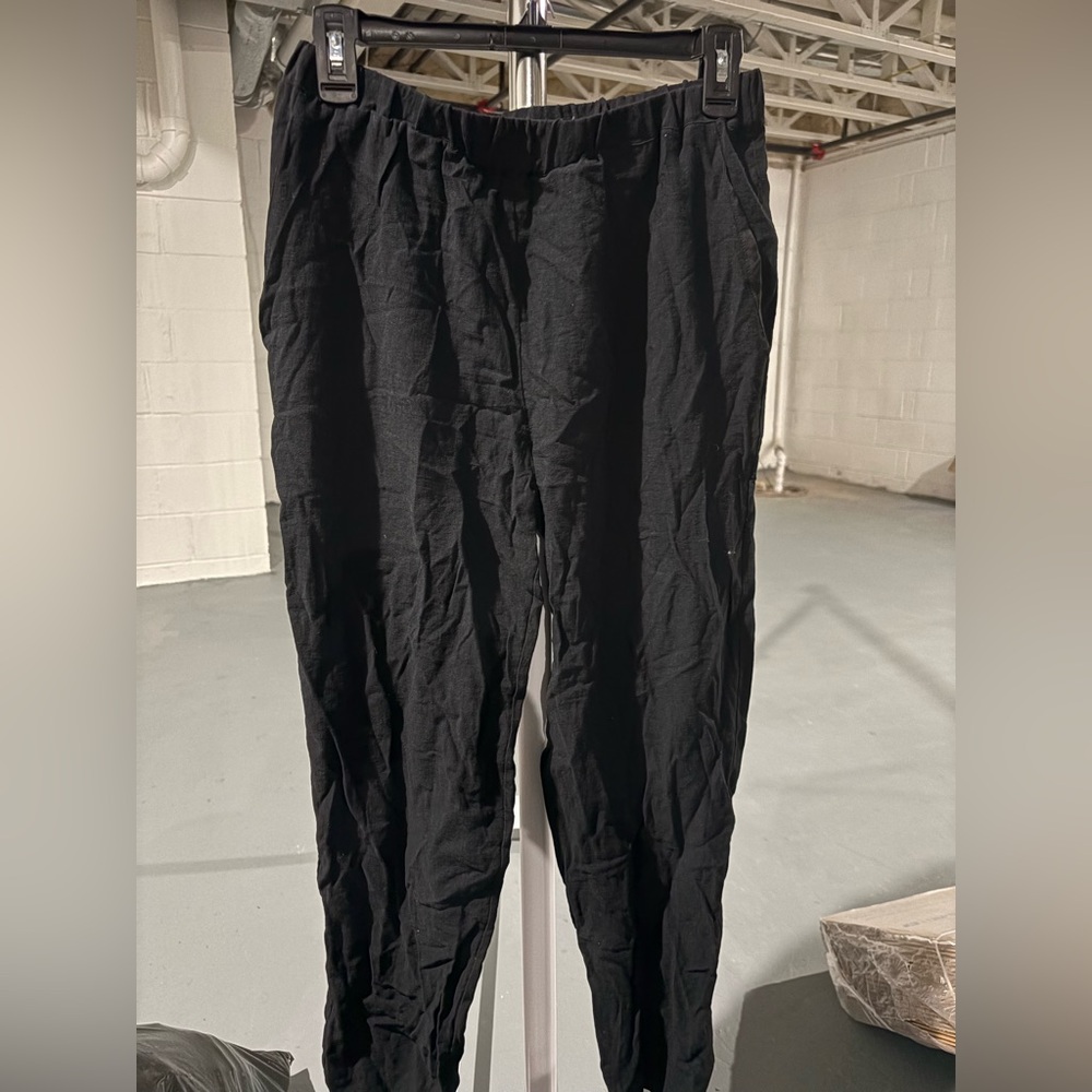 Vince Camuto Black Linen Pants Size Small
